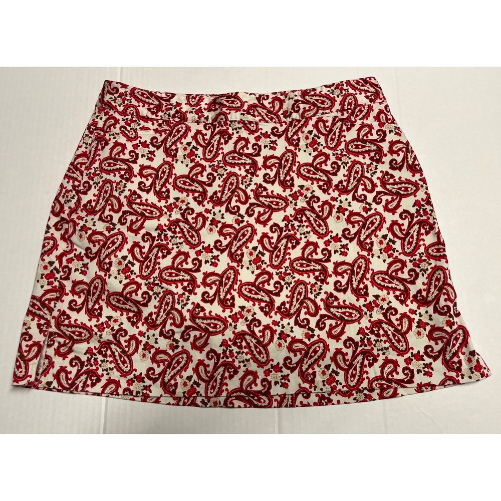 Lady Hagen White And Paisley Golf Skort Size 10